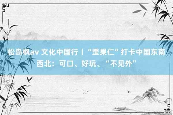 松岛枫av 文化中国行丨“歪果仁”打卡中国东南西北：可口、好玩、“不见外”