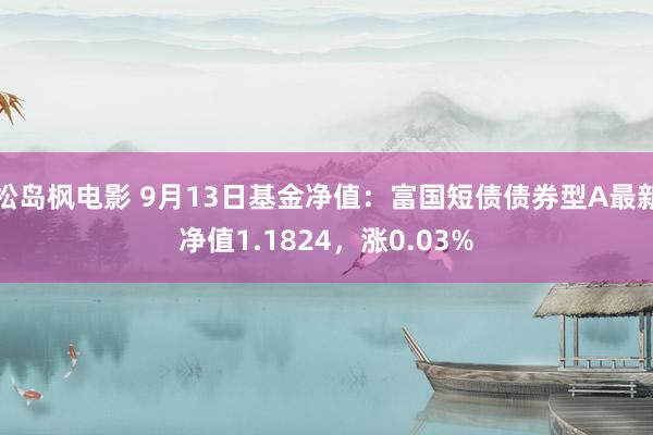 松岛枫电影 9月13日基金净值：富国短债债券型A最新净值1.1824，涨0.03%