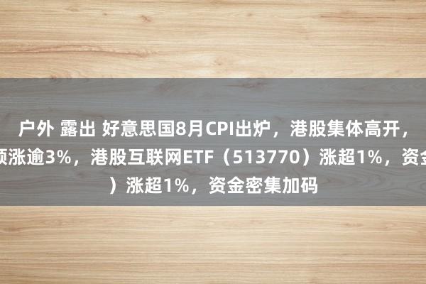 户外 露出 好意思国8月CPI出炉，港股集体高开，哔哩哔哩领涨逾3%，港股互联网ETF（513770）涨超1%，资金密集加码