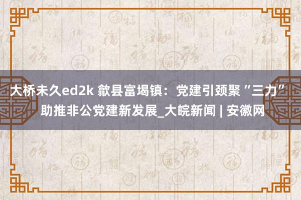 大桥未久ed2k 歙县富堨镇：党建引颈聚“三力”  助推非公党建新发展_大皖新闻 | 安徽网