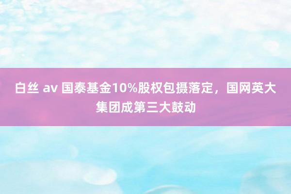 白丝 av 国泰基金10%股权包摄落定，国网英大集团成第三大鼓动