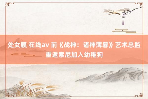 处女膜 在线av 前《战神：诸神薄暮》艺术总监重返索尼加入幼稚狗