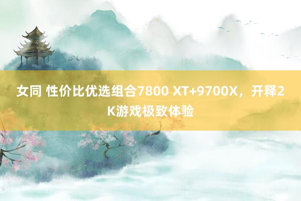 女同 性价比优选组合7800 XT+9700X，开释2K游戏极致体验