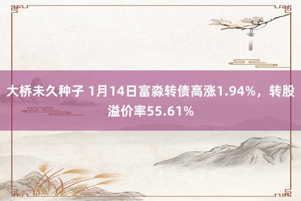 大桥未久种子 1月14日富淼转债高涨1.94%，转股溢价率55.61%